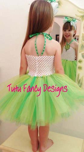 St. Patrick's Day Tutu Dress and Matching Hair Bow Set - Size 12 months - 4T