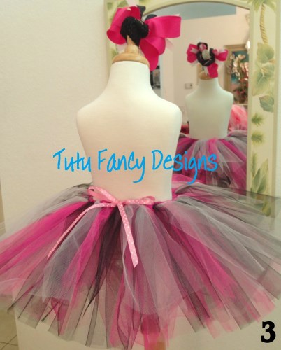 Valentine's Day Tutu and Matching Hair Bow Set - Size 24 months - 3T