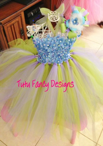 Create Your Own "Flower Princess" TuTu Dress/Gown - Size Newborn to 4T