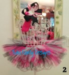 Valentine's Day Tutu and Matching Hair Bow Set - Size 6 months - 18 months