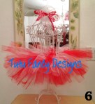 Valentine's Day Tutu and Matching Hair Bow Set - Size 6 months - 18 months